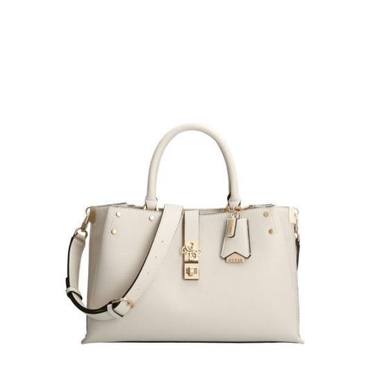 Guess Albury – Sac à Main Blanc en Similicuir | 31,5x22x13,5cm